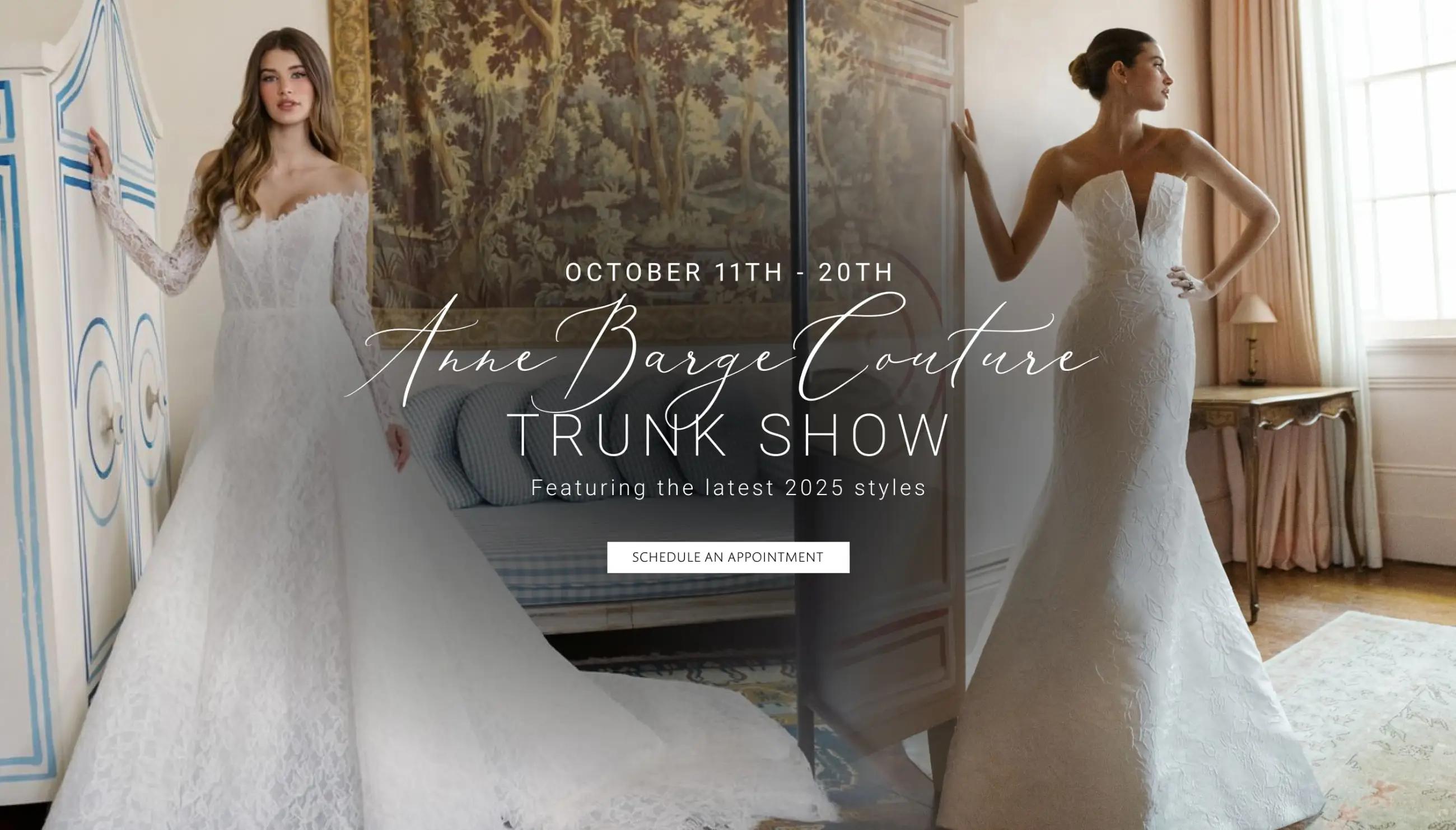 Anne Barge Trunk Show at Carrie Karibo Bridal